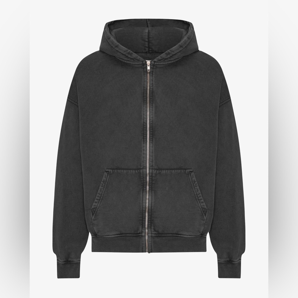 Colorful standard Organic Oversized Zip Hood - Faded Black